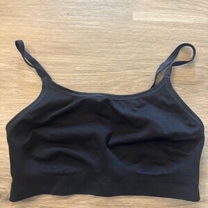 Gymshark SEAMLESS SCOOP NECK BRALETTE- Black Small